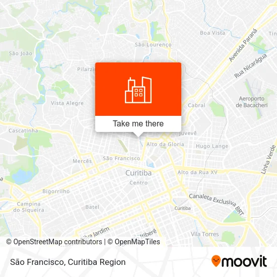 São Francisco map