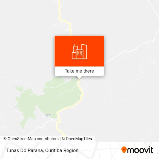 Tunas Do Paraná map