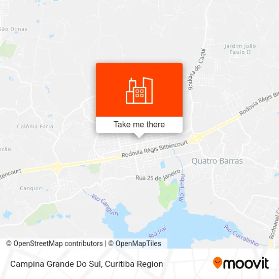 Campina Grande Do Sul map