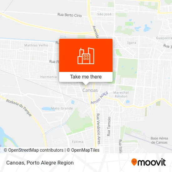 Canoas map