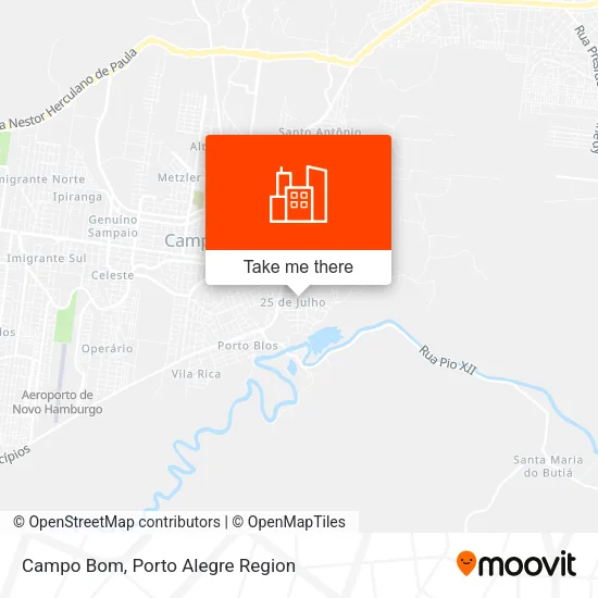 Campo Bom map
