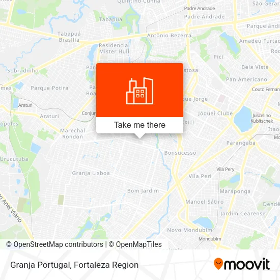 Granja Portugal map