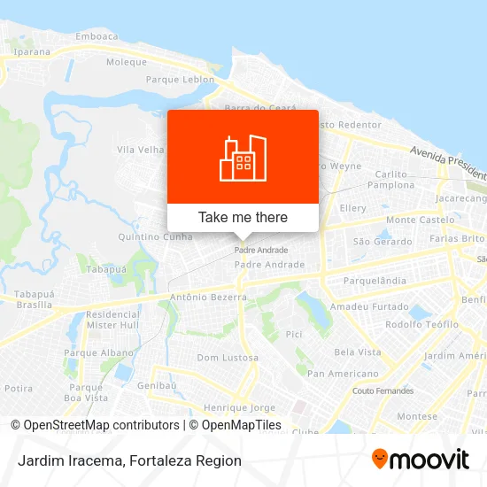 Jardim Iracema map