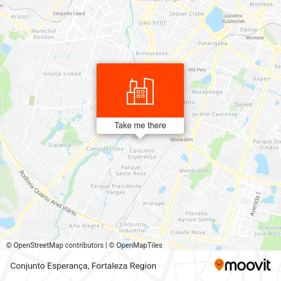 Conjunto Esperança map