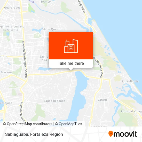 Sabiaguaba map