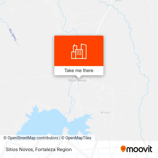 Sitios Novos map