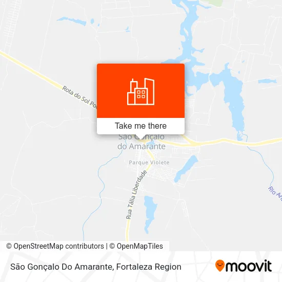 São Gonçalo Do Amarante map
