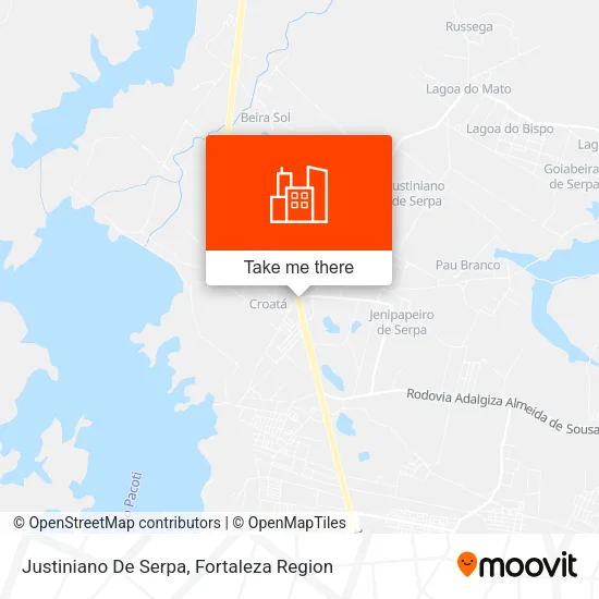 Justiniano De Serpa map