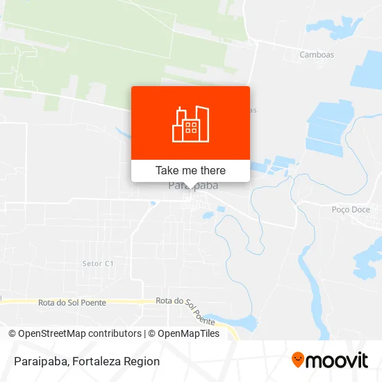 Paraipaba map