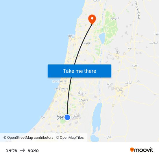 אליאב to סאסא map