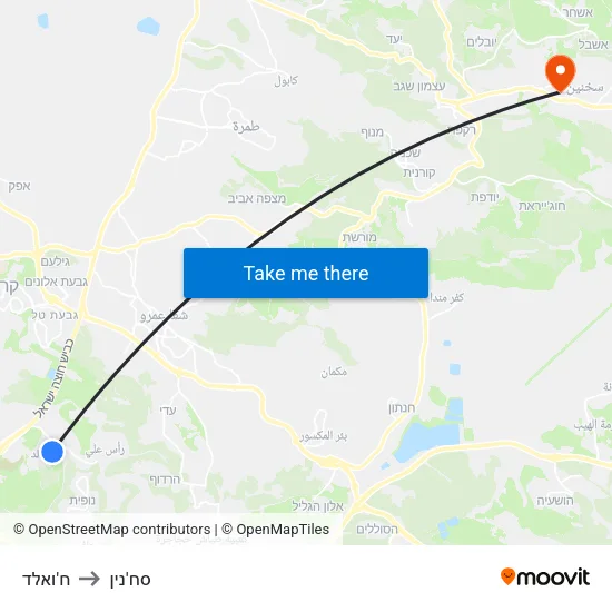 ח'ואלד to סח'נין map