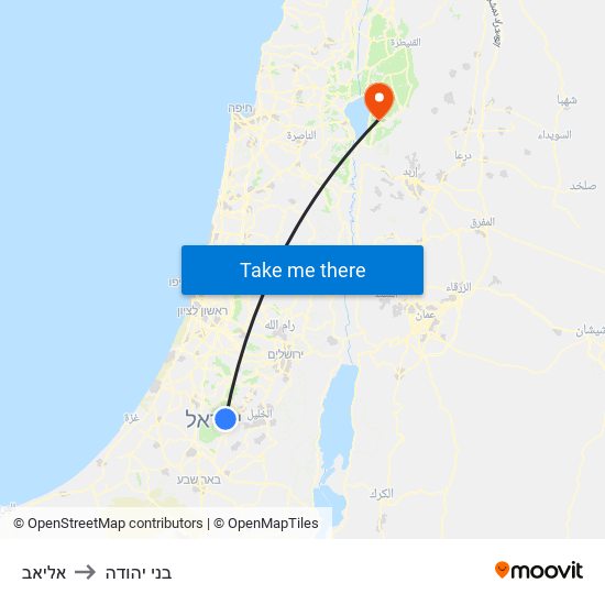 אליאב to בני יהודה map