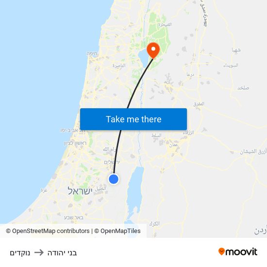 נוקדים to בני יהודה map