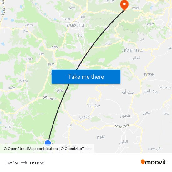 אליאב to איתנים map