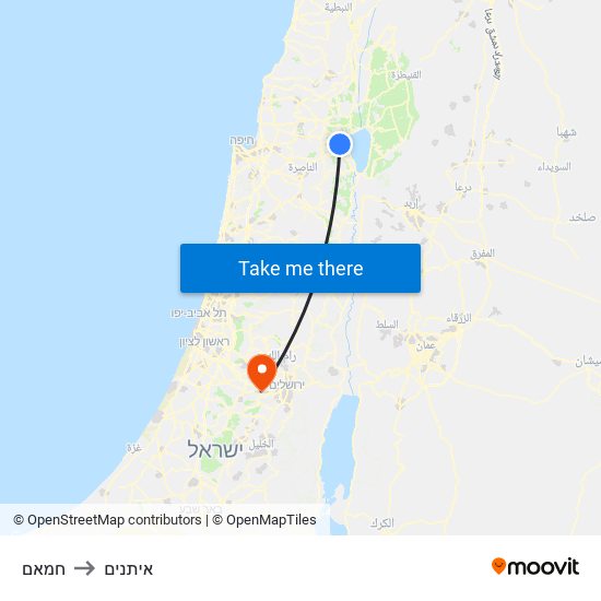 חמאם to איתנים map