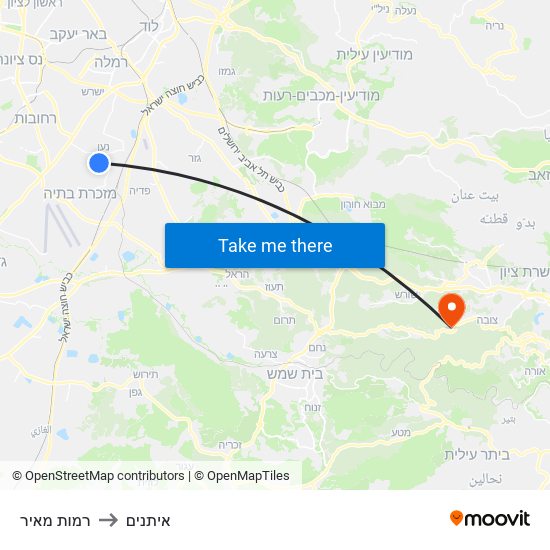 רמות מאיר to איתנים map