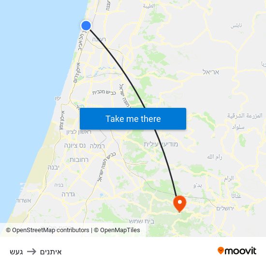 געש to איתנים map