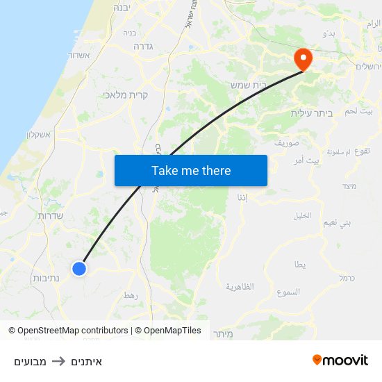 מבועים to איתנים map