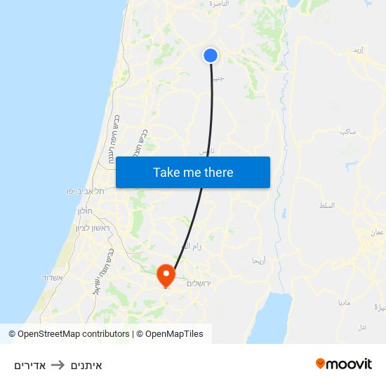 אדירים to איתנים map