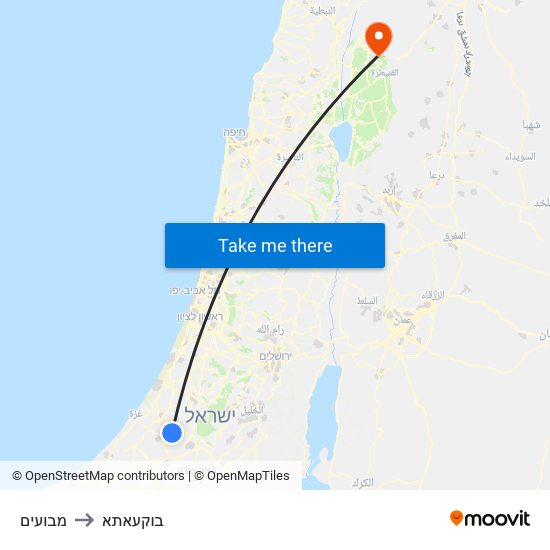 מבועים to בוקעאתא map