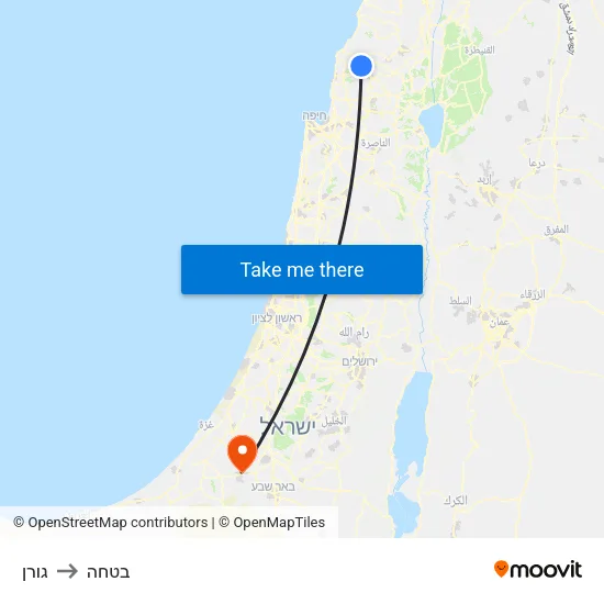 גורן to בטחה map