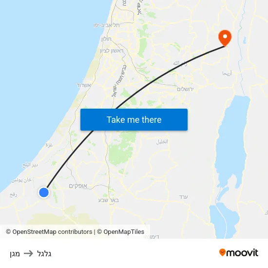 מגן to גלגל map