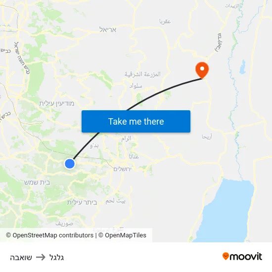 שואבה to גלגל map