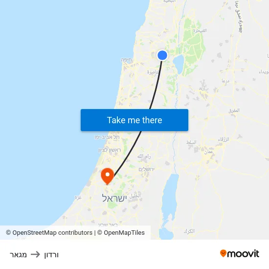 מגאר to ורדון map