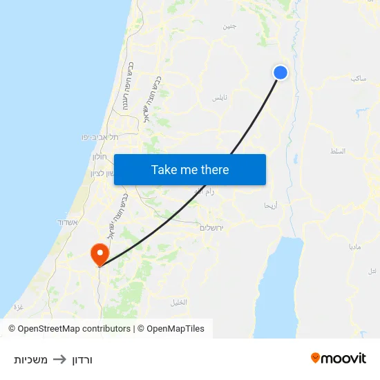 משכיות to ורדון map