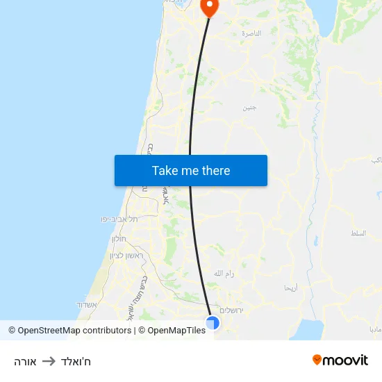 אורה to ח'ואלד map