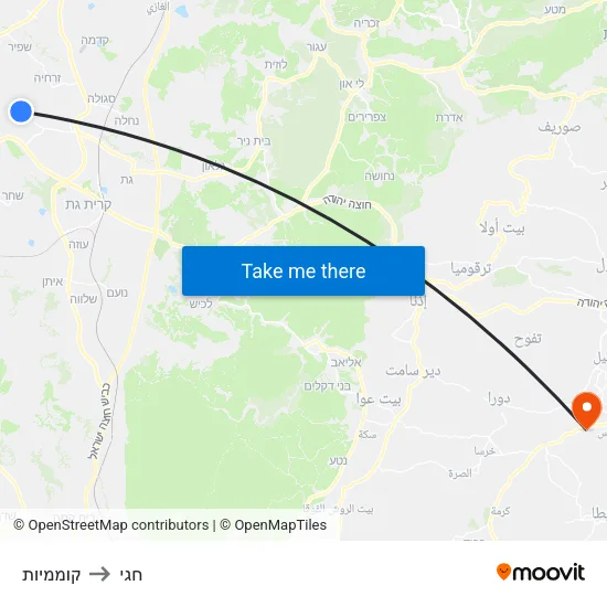 קוממיות to חגי map