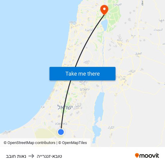 נאות חובב to טובא-זנגרייה map