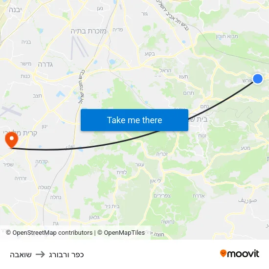 שואבה to כפר ורבורג map