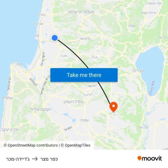 ג'דיידה-מכר to כפר מצר map
