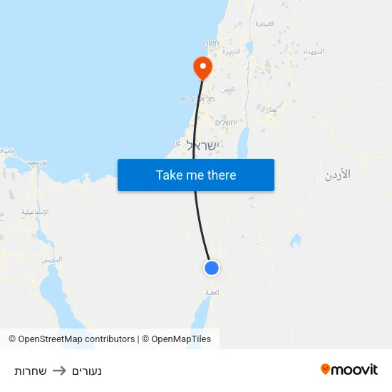שחרות to נעורים map