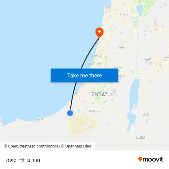 סופה to נעורים map
