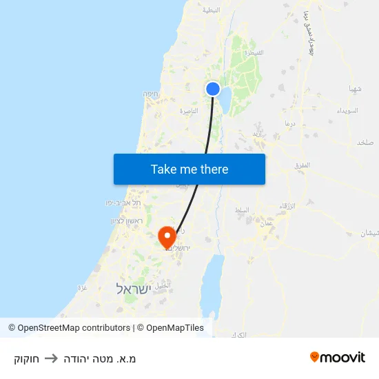 חוקוק to מ.א. מטה יהודה map