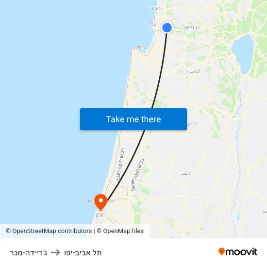 ג'דיידה-מכר to תל אביב-יפו map