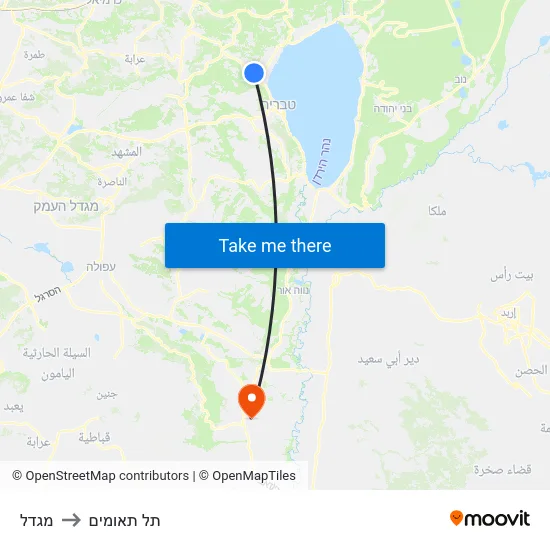 מגדל to תל תאומים map