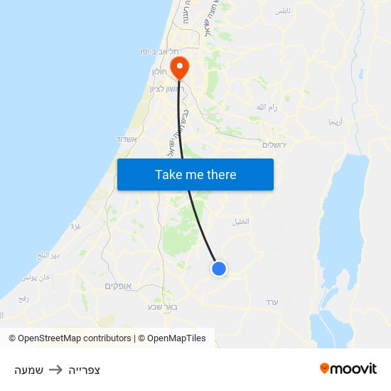 שמעה to צפרייה map