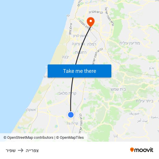 שפיר to צפרייה map