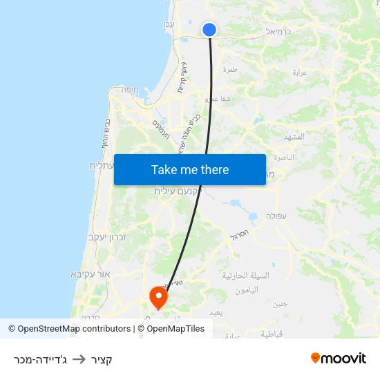ג'דיידה-מכר to קציר map