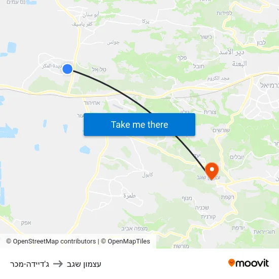 ג'דיידה-מכר to עצמון שגב map