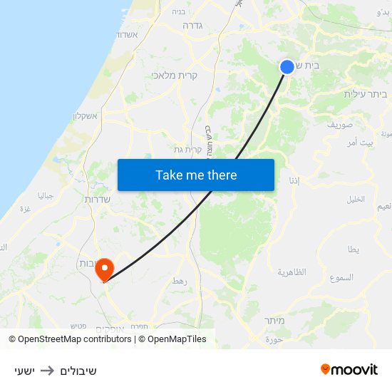 ישעי to שיבולים map