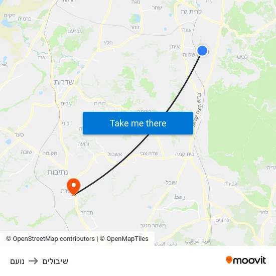 נועם to שיבולים map