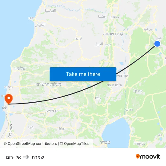 אל -רום to שמרת map