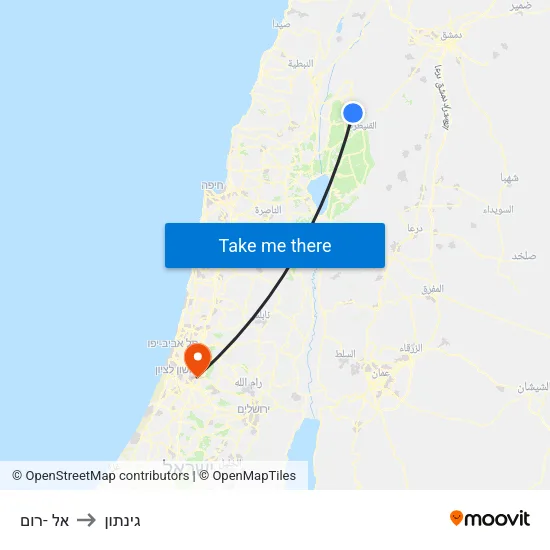 אל -רום to גינתון map