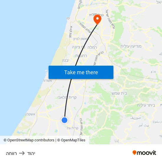 רווחה to יהוד map