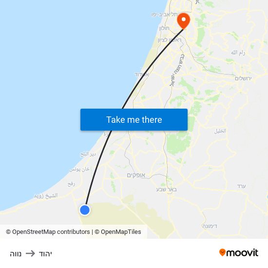 נווה to יהוד map