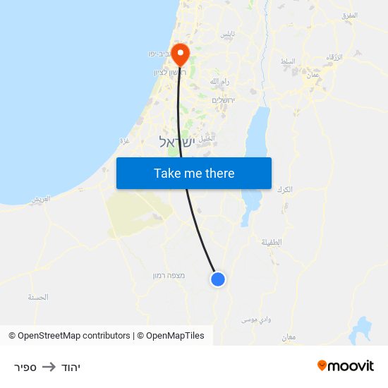 ספיר to יהוד map